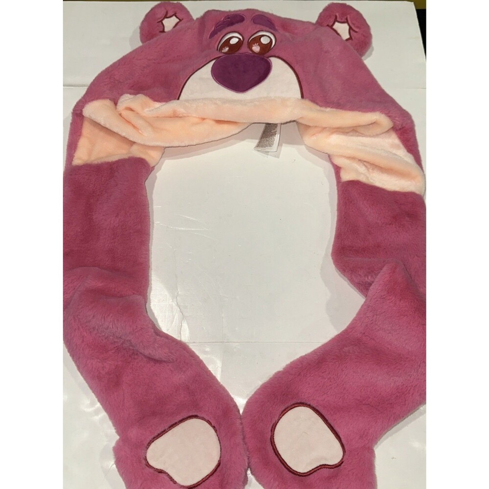 Miniso Life Disney Pixar cartoon plush hat/scarf Toy Story Lotso Bear 77cm x50cm